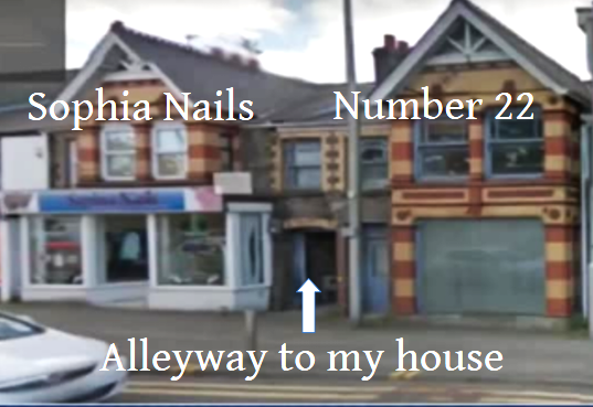 Map showing three properties in Ammanford