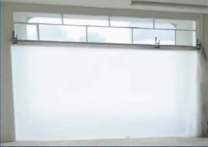 Window with plastic sheet